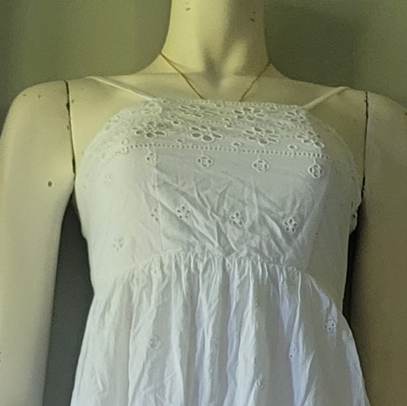 NWT Japna Petite Eyelet Cotton Maxi Dress - Picture 2 of 13